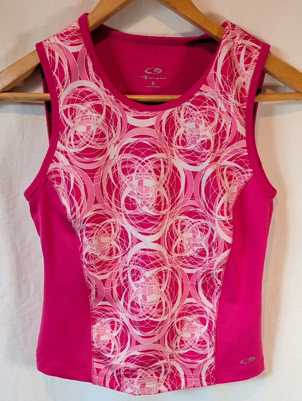C9 by Champion Hot Pink & White Printed Athletic Tank